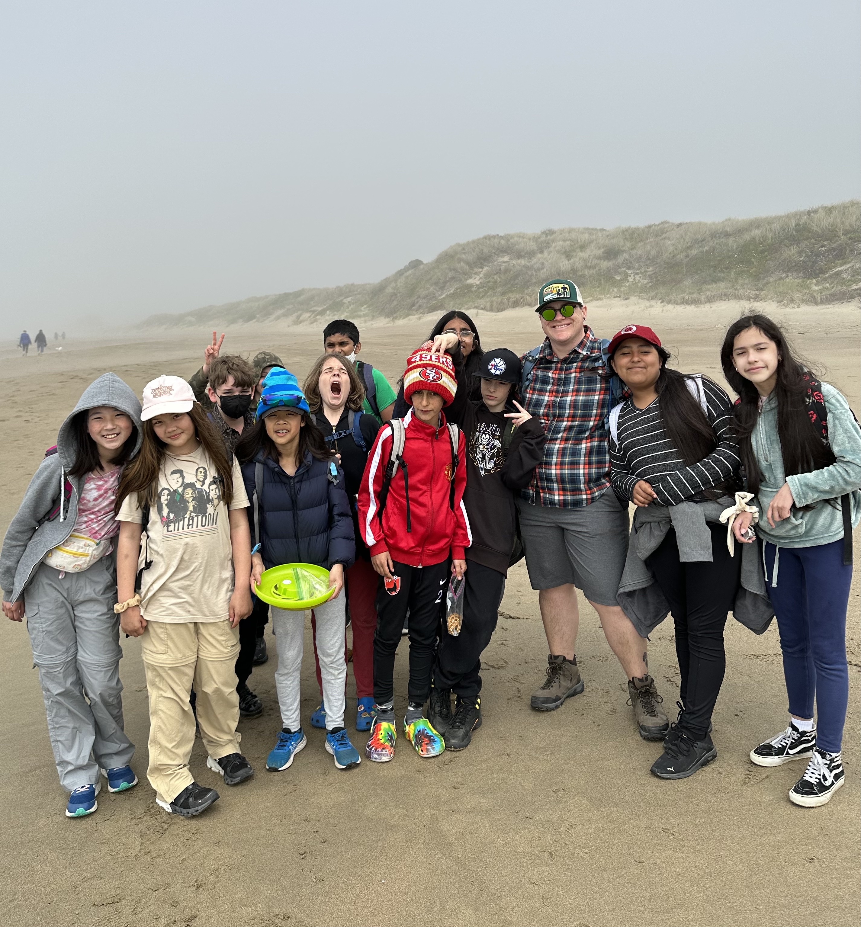 Students participating in a Side Quest expedition